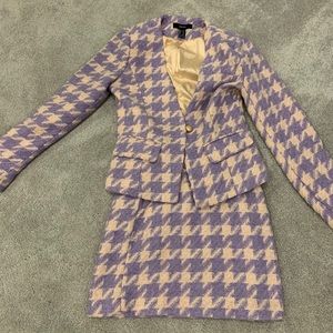Forever 21 purple suit and skirt set